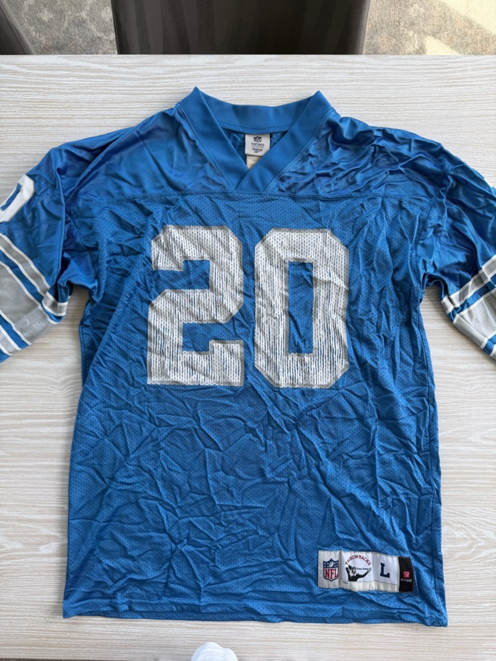 Reebok Vintage NFL Detroit Lions Barry Sanders Jersey